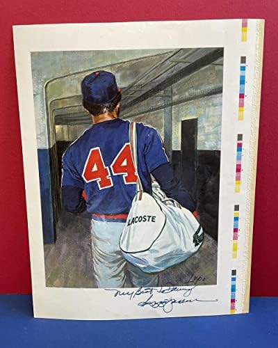 Reggie Jackson Aláírt 11x14 Mű Bizonyíték Print A Legjobb, hogy Danny B&E Hologram - Dedikált MLB Fotók