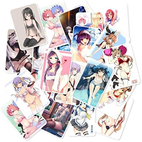 24 DB Matricák Matrica Anime Manga Képregény Lány Hentai Szexi Felnőtt Erotikus Szépség nem ismétlődő Laptop Sorozat 1 Csomag