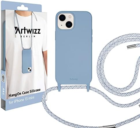 Artwizz HangOn Esetben Kompatibilis az iPhone 14 - Rugalmas Szilikon védőtok, mint a Mobiltelefon-Lánc Lógott a Szíj Fekete
