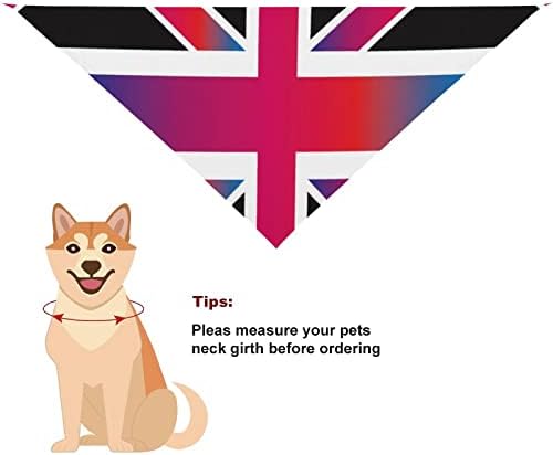 Union Jack Anglia Zászlók, Kutya Kendő, Állítható Kisállat Sál Háromszög Kendő a Kutyák, Macskák