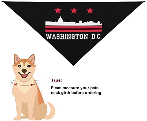 Washington D C Kutya Nyakpánt, Állítható Kisállat Sál Háromszög Kendő a Kutyák, Macskák