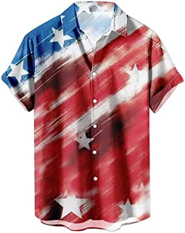 Bmisegm Nyári Férfi Strand Férfi Amerikai Zászló Hazafias Ingek Férfiak 4 július Férfi Rövid Nagy T shirt