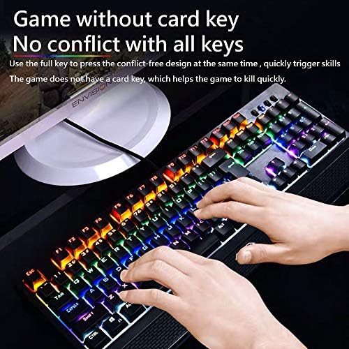 AULA S2018 RGB Mechanikus Gaming-Billentyűzet, a csuklótámasz, RGB Háttérvilágítás, 104-Kulcsok Anti-Gghosting Programozható