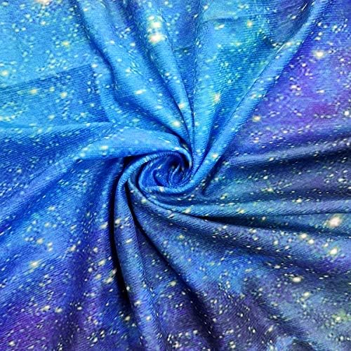 Riyidecor Galaxy világűrben Függöny Gyerek Fiú Rod Zseb (2 Panelek 52 x 84 Hüvelyk) Univerzum Kék Fekete Pszichedelikus Bolygó