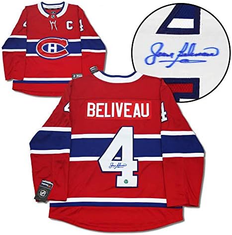 Jean Beliveau Montreal Canadiens Aláírt Fanatikusok Jersey - Dedikált NHL-Mezek