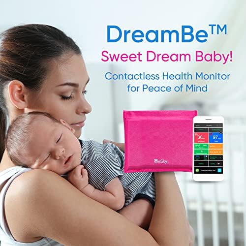DreamBe-1 Rózsaszín, amelyet Csak az Érintés nélküli Okos Baba Lélegzik Monitor, valós Idejű pulzusszám Aludni Tracker–Monitor