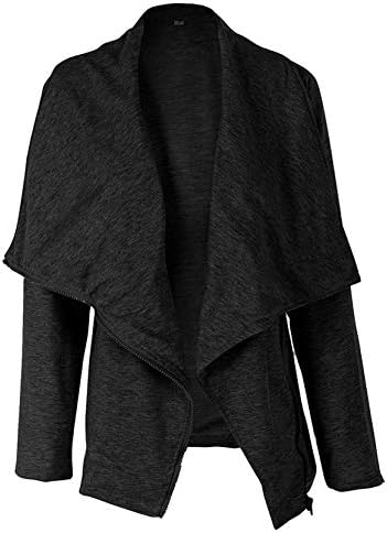 Andongnywell Női Könnyűsúlyú Egész Mű Puhított Bőr dzsekis Velúr Maximum Szilárd Kabát Outwear