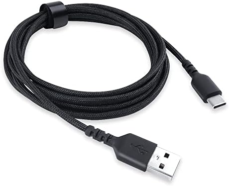 HUYUN C-Típusú USB-C Töltő adatkábel Kompatibilis a SteelSeries Aerox 3 /Aerox 9/ Prime Vezeték nélküli FPS Játék Egér/Esports