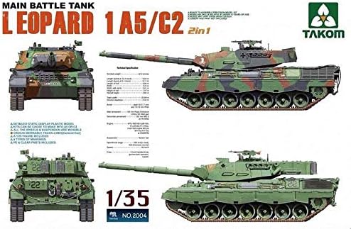 TAKOM 1/35 Harckocsi Leopard 1 A5/C2 2N'1 Modell Készlet