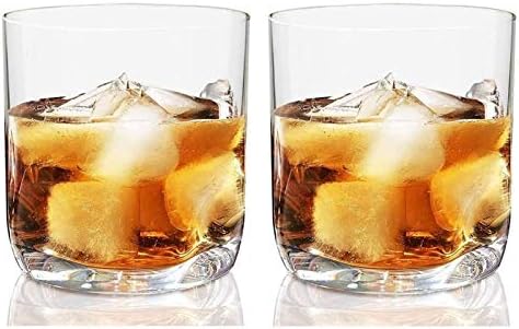 YUESFZ 12.5 Oz Dupla Whiskey Régi Szemüveg, Hüvelykujj Francia Bázis, Mosogatógépben mosható Barware, Ideális Bourbon & Skót