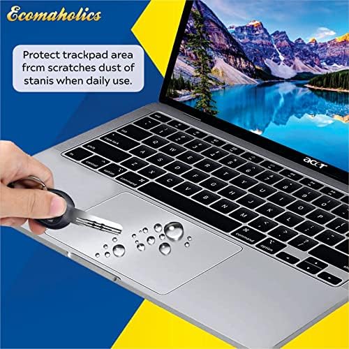 (2 Db) Ecomaholics Laptop Touch pad Védő Fedél Ugró EZBook 3 Plusz 14 hüvelykes Laptop, Átlátható, Nyomon pad Védő Bőr Film