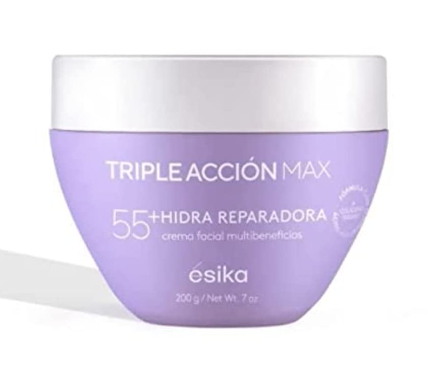 Esika Tripla Acción Max Crema Arc Multibeneficios 55+ Con Calcio, Biofirm y a Complejo Antioxidante 7.0 oz. (200)