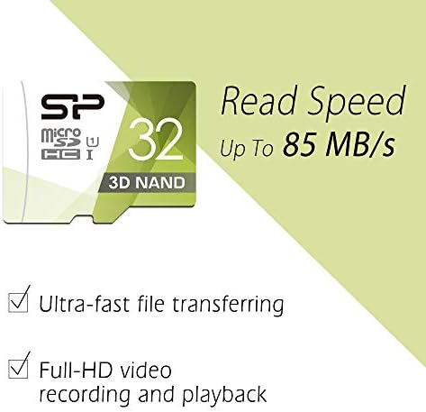 Silicon Power 3D-s NAND 32GB 2-Pack MicroSD Kártya Adapterrel