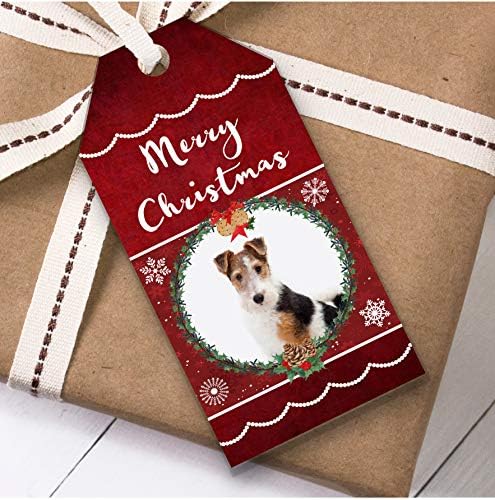Fox Terrier Kutya Karácsonyi Ajándék Kategória (Jelen Szívességet Címkék)