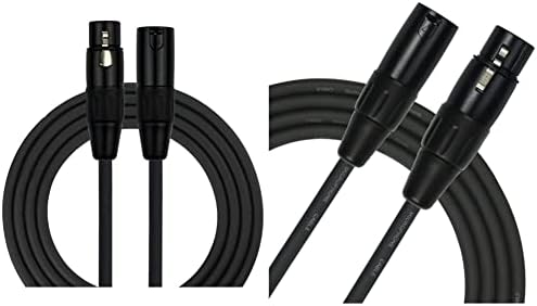 KIRLIN Kábel MPC Mikrofon Kábel, XLR, Fekete, SZERELVÉNY 25 (MPC-270PB-25/BK) & MPC Mikrofon Kábel, XLR, Fekete, 6 LÁB (MPC-270PB-06/BK)