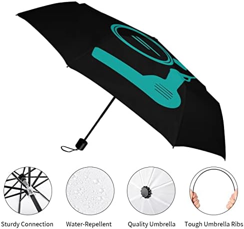 Fodrász Fodrász 3 Redők Utazási Esernyő Anti-UV Szélálló Esernyők Divatos Auto Nyitott Esernyő