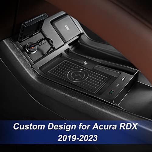 CarQiWireless Vezeték nélküli Telefon Töltő Acura RDX 2019 2020 2021 2022 2023 középkonzol, a Töltés Pad Szőnyeg RDX Tartozékok