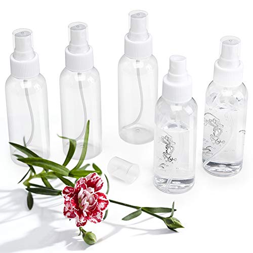 Finom Köd Spray Palackot 3.4 oz/100ml Egyértelmű Utazási Üveg szivárgásmentes a Smink Kozmetikai Konténerek (VILÁGOS)