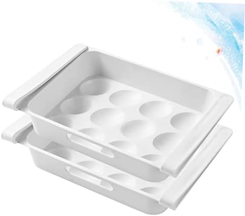 Zerodeko 2db doboz Ládákat Tárolni Hűtőben Típusú Hűtőszekrény Tojás Fiókban Esetben Tartály Fehér Gyümölcs Jogosultja Többcélú