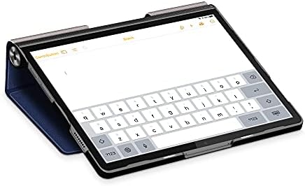 KJYF a Lenovo Yoga Lap 11 Tárca Esetben + Edzett Üveg kijelző Védő fólia, Folio Flip Bőr mobiltelefon Borító Hitelkártya