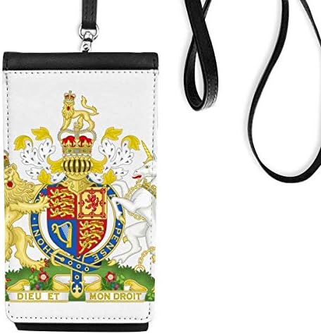 Egyesült Királyság Európa Nemzeti Jelkép Phone Wallet Pénztárca Lóg Mobil Tok Fekete Zseb