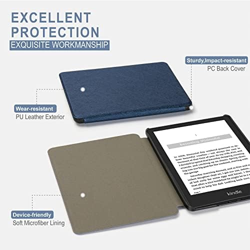 Esetben Kompatibilis 6 Kindle Paperwhite (Illik 2012,2013,2015, Verzió) Model NO: EY21 / DP75SDI, Védő PU Bőr Puha tok