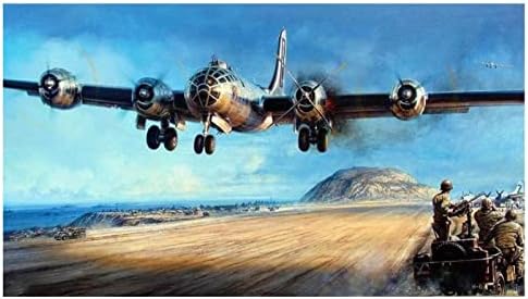 DIY Fess a Számok alapján A Felnőttek Antik Bombázó Repülőgép Harcos Modern Wall Art Vászon Festmény Egyedi Ajándék lakberendezés
