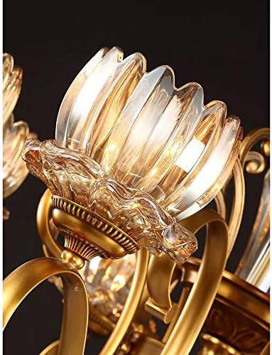 Raxinbang Mennyezeti Lámpák Φ80 x 61cm Arany LED-es Mennyezeti Lámpa, Európai Stílusú Nappali Luxus Réz Csillár Meleg Fény