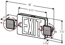 Nora NEX-712-LED LED Exit Sürgősségi Kombinált Állítható Fej