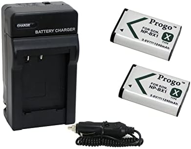 Progo Power Pack (Két Li-Ion Újratölthető Akkumulátorok és Zsebében Utazási AC/DC hálózati Töltő, Autós Adapter & NEKÜNK,