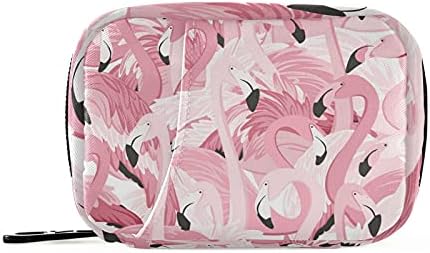 Rózsaszín Flamingók Tabletta Esetben Táska Tabletta Szervező Doboz Cipzár Hordozható-Vitamin-Kiegészítők, Gyógyszerek Esetében