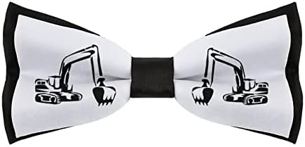 FORSJHSA Kotrógép Kezelő Férfi Előre megkötött Nyakkendőt Állítható Nyomtatott Újdonság Nyakkendő