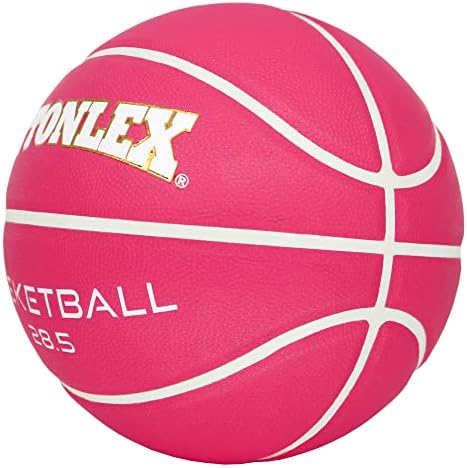 PATTONLEX Beltéri/Kültéri Női Kosárlabda - Méret: 6 (28.5) Kosárlabda Labda Szivattyú - Ideális a női Kosárlabda
