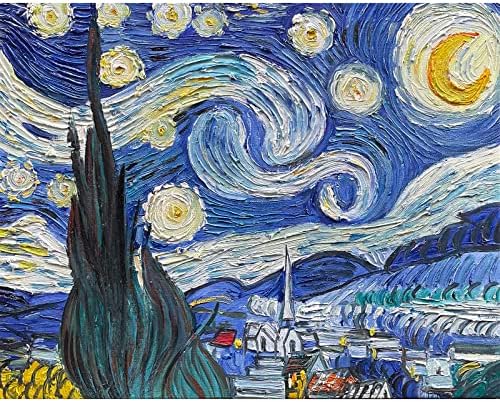 A Wall Art Festmények - - Ban Kézzel Festett Vincent Van Gogh Művészeti Reprodukció Modern Beltéri Keretes Vászon Dekoratív