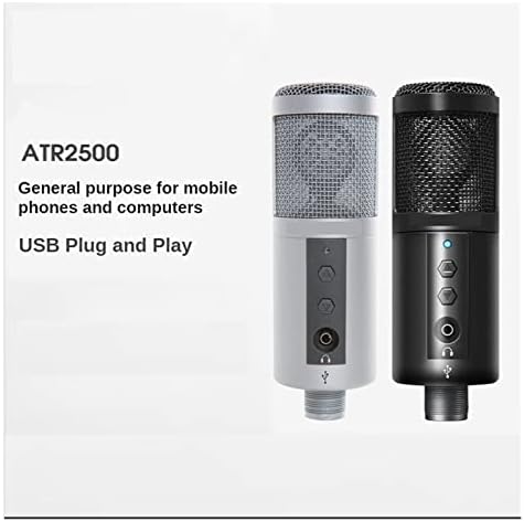 Mikrofon ATR2500 USB Kondenzátor Mikrofon Professzionális Felvételi Kardioid Mikrofon Élő Adás Mic Berendezések Énekel Vezeték