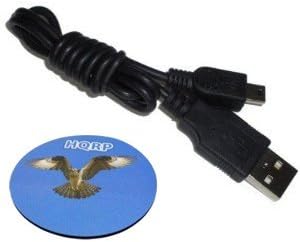 HQRP USB Töltő Kábel Garmin Virb ; Garmin Virb Elite Action Kamera, USB-Mini USB Kábel Plusz HQRP Hullámvasút