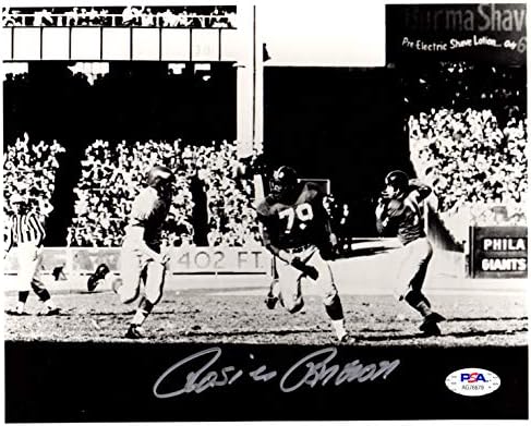 Rosie Barna dedikált, aláírt 8x10 fotó a New York Giants PSA COA