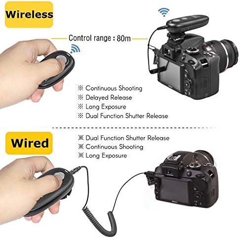 PHOLSY Vezeték nélküli Kioldó Kamera Távoli Kompatibilis Nikon Z5 Z9 Z7-II. Z6 Z6-II. D750 D780 D7500 D7200 D5600 D5500 P7700