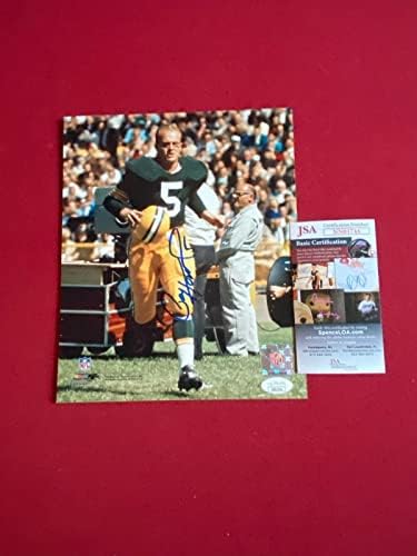 Paul Hornung, Dedikált (Szerelt Emlékek) 8x10 Fotó (Packers) Vintage - Dedikált NFL-Fotók