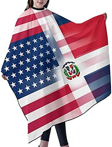 Nuboxx USA Dominikai Zászló, Szalon, Haj Vágás Cape Ruhával Fodrász, Fodrászat Wrap Hajvágás Kötény Ruhával Stílus, Tartozék