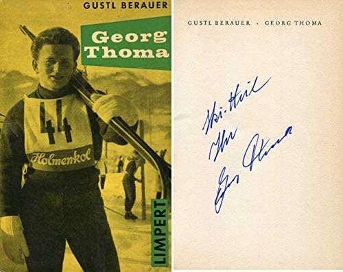 ÉSZAKI összetett SÍELŐ Georg Thoma autogram, dedikált könyvet