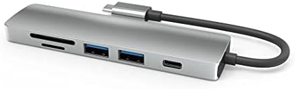 6 az 1-ben USB-C Hub C Típusú HDMI + 2X USB3.0 + PD + TF + SD Adapter