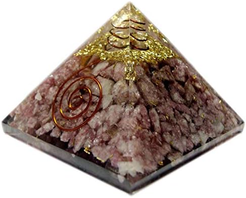 Sharvgun Rhodonite Kő Orgon Piramis Reiki Drágakövek Spirituális Energia Generátor,