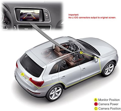 HD Színes CCD Vízálló Jármű Autó Visszapillantó Biztonsági Kamera, 170° Látószög Tolató Kamera a Ford Transit MK6 a 2000-2006