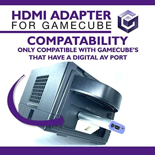 Gamecube-HDMI Adaptert, Vezet A Nintendo Gamecube Futó GCVideo Szoftver. Támogatja 2X Line-Duplázás, valamint magában Foglalja