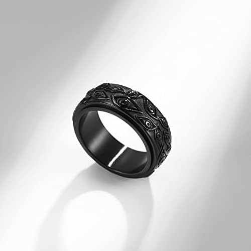 Nanafast Szorongás Gyűrű a Nők a Férfiak Rozsdamentes Acél Fidget Gyűrű Szorongás Gonosz Szem Gyűrű Spinner Gyűrűk, Nők,