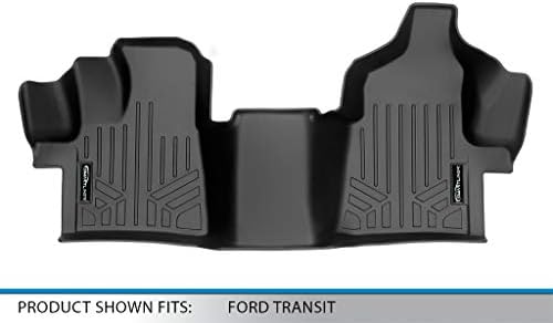SMARTLINER Illeszkedés Első Sor (1 PCE) Szőnyeg Hüvelyek Kompatibilis 2020-2023 Ford Transit w/Vinyl Padló (Nem Transit Connect)