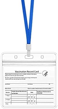 5 Csomag Covid Oltási igazolvány Jogosultja 4 x 3 Cm, EatMelon Műanyag, Vízálló CDC Vakcina Kártya Protector Immunizálás