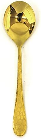 Mepra AZB1097C1135 Coccodrillo Oro Leveses Kanál, [Csomag 24], 17 cm, Csiszolt Arany Kivitelben, Mosogatógép, Edények Biztonságos