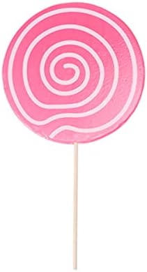 ABOOFAN Lollipop Kellék Agyag Candy Díszek Díszítés Rózsaszín Örvény Lollipop Lolly Karnevál Cosplay Esküvő, Születésnapi